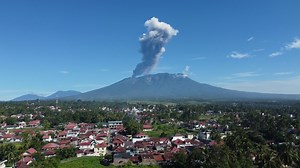 Indonesia’s Mount Merapi volcano erupts, spewing ash into the sky