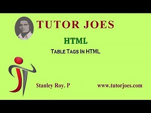 Table Tags in HTML tamil