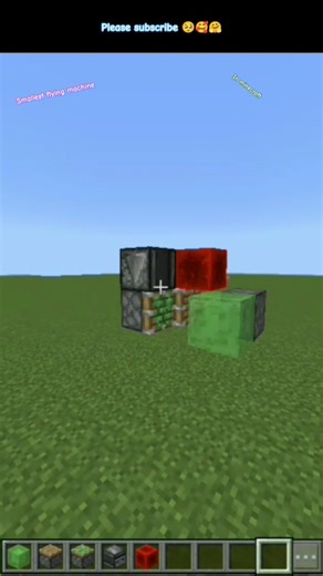minecraft smallest flying machine.#minecraft#flying#machine