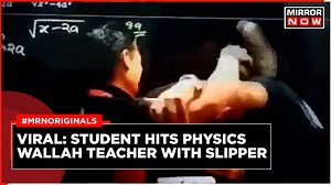 Student Thrashes Physics Wallah Teacher With Slipper, Video Goes Viral