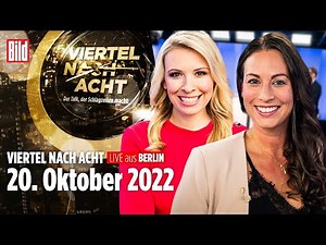 🔴 Viertel nach Acht – 20. Oktober 2022 | mit Caroline Bosbach, Nena Schink, Olaf Gersemann