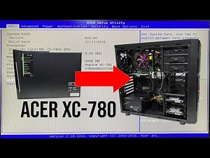 Acer Aspire X XC-780 intel Core i5 7400 Change fan and Upgrade to Huge ATX Casing