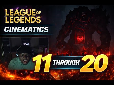 I INTRODUCED MY BROTHER TO League of Legends Cinematics 11–20 | FULL REACTION