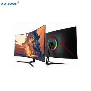 [Hot Item] New Design 32 Inch Curved Computer Monitor 4K LED OEM ODM Flat Curved Screen Optional Monitor Gaming
