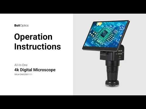 4K Digital Microscope DM02081111 Operation
