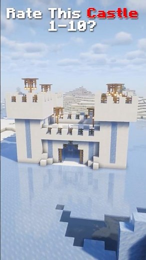 Building a Snow Castle in Minecraft ❄️🏰