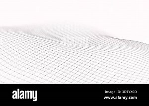 Abstract perspective background. 3D wireframe mesh on white background Stock Video Footage - Alamy