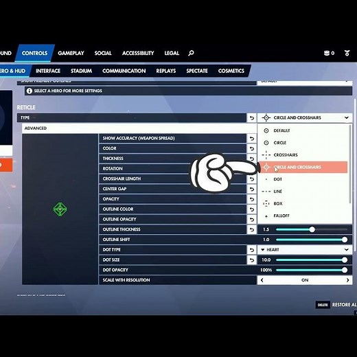 My crosshair settings #overwatch