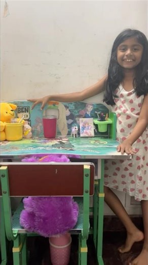 simple study table arrangement🥰 #kids #studytable #shorts