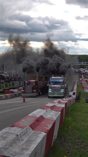 Canada vs USA Semi Truck Drag Racing Showdown