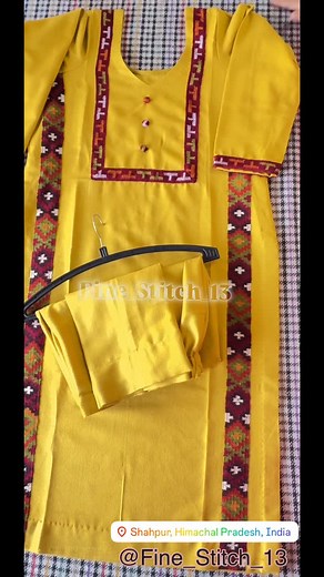 fine_stitch_13 on Instagram: "🍁Tradition with a modern twist 🍁# “Kullu Patti” suit @fine_stitch_13 💟Simple • Traditional • Trending💟 #fashionboutique #womenstyle #stitchinstyle #womenfashion #instafashion #instagood #stitchinstyle #womenstyle #sttiching_design #shahpur #kangra #himachal"