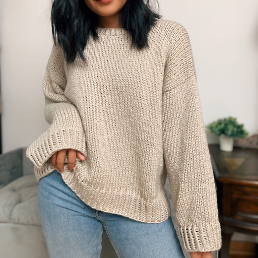 How to knit a sweater: Slouchy style sweater pattern for all levels