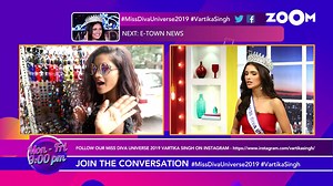Miss Diva Universe 2019 Vartika Singh in an exclusive interview with Zoom, shares her advice for young girls aspiring to be a part fo a beauty pageant, on her journey from Lucknow to Mumbai, on being from a traditional family, on how supportive her parents were for her career, on how Miss Diva organization is the right place to be at! #planetbollywood Sagarika Chhetri Manish Anand #VartikaForMissUniverse #MissUniverse2019 | Zoom TV