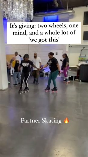 SKATEROBICS® | NY's #1 Roller Skating Company on Instagram: "Grab a partner (or come solo) and learn the art of skating in sync! Our classes are all about fun, progress, and lots of rolls. 🛼 Join us! ⬇️ https://linktr.ee/Skaterobics #skatelife #partnerskating #duos #squadgoals #skatinglove #goals #skaterobics #fyp #viral #trending #rollerskatinglife"