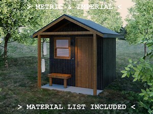 OUTDOOR SAUNA Plans & Material List Bundle - 1-6 Person - Etsy