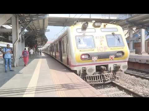 Mumbai fast local train railway station video | super fast local train journey video