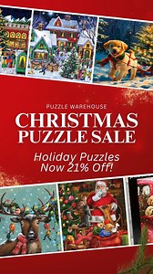 Merry Christmas Eve’s Eve, puzzlers! 🎄 Brian just surprised us with a little holiday magic — ALL Holiday Puzzles are 21% OFF for a limited time! Whether you’re planning a cozy night in or looking for a last-minute gift, now’s the perfect time to grab a festive puzzle and make some memories. Don’t wait… this deal won’t last long! https://www.puzzlewarehouse.com/holiday-christmas-jigsaw-puzzles/?caid=35521 #ChristmasEvesEve #HolidayPuzzles #PuzzleTime #CozyChristmas #PuzzleWarehouse | Puzzle Ware