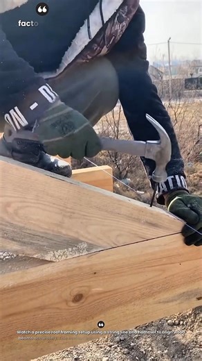 Perfect Roof Framing Layout — Fast & Accurate Carpenter String Line Technique
