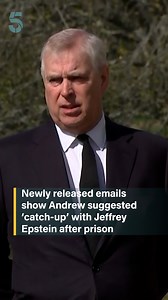 Newly released emails show Andrew Mountbatten Windsor suggested a 'catch-up' in person with Jeffrey Epstein after his 2009 prison release #c5news | Channel 5 News