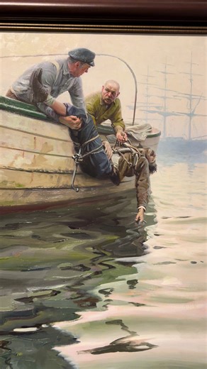 While everyone waits to see if there’s a secret ending… We also have a secret... ‘The Abyss’ opens January 15! 🌊 A deep dive into the history of illustration and the many ways artists have tried to picture the ocean—from serious to surreal. Stay tuned for more soon! Chilling details in Tom Lovell's painting titled,