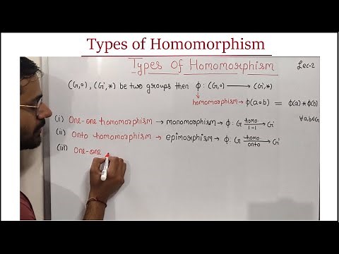 Homomorphism|Types of Homomorphism|Examples|Group Theory|Theta Classes|Lecture 2