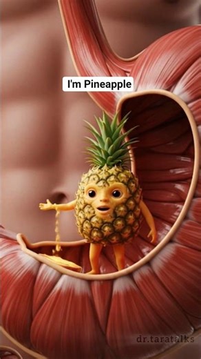A Pineapple telling about it's one of Functions.🍍#shorts #pineapple #animation #characteranimation