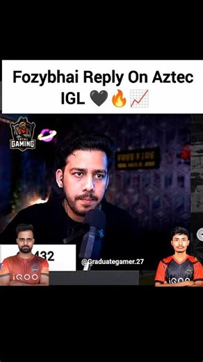 Fozybhai Reply On Aztec IGL🖤🔥📈#fozyajay #aura #aztec #totalgaming #freefire #tgesports #iqootg