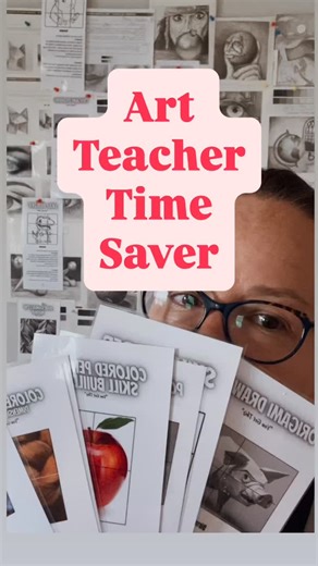 Art lessons with one time prep are the best art lessons🤩 save your teacher sanity in your middle school high school and homeschool art classrooms Comment “time saver” and check out the entire lesson collection of art task cards at MrsTFox Resources 🤩 drawing lessons for Middle and high school art Colored pencil lessons Portrait drawing Facial features drawing exercise Learn to draw people Learn to use colored pencil Learn to teach drawing and shading to middle and high school artIsts Art educa