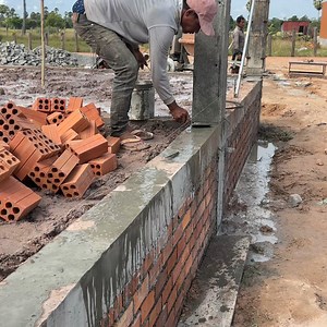 Start To Finish To Build Wall Bricks For Modern House | DIY crafts PR