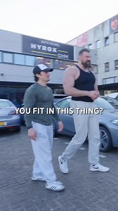 1.6K views · 11 reactions | Worlds Tallest Bodybuilder vs Worlds Smallest Car | Jesse James West | Facebook