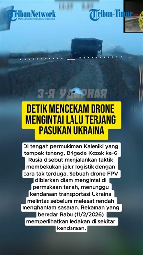 DETIK MENCEKAM DRONE MENGINTAI LALU TERJANG PASUKAN UKRAINA