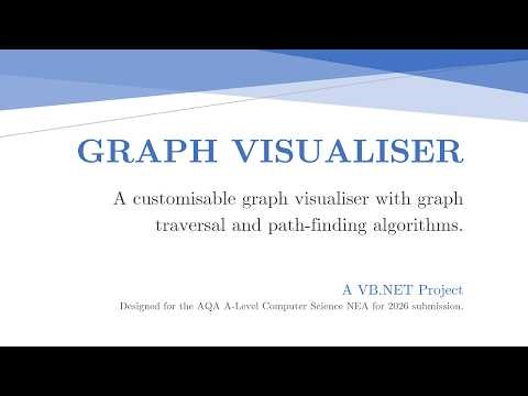 Graph Visualiser Showcase | Computer Science NEA Submission 2026