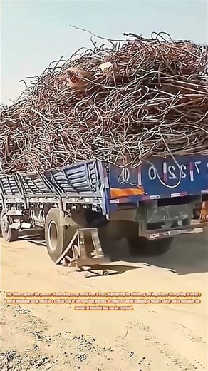 The Process of Unloading Scrap Metal: Efficiency in Recycling