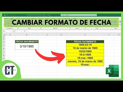 Como Cambiar el Formato de Fecha en Excel