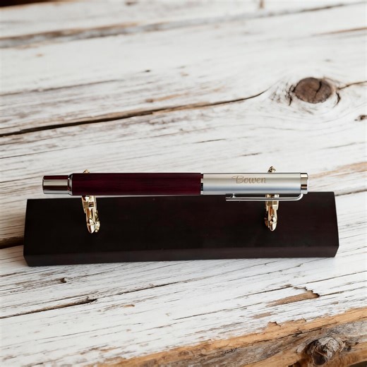 Custom Laser-engraved Wooden & Metal Pen, Thoughtful Personalized Gift, Custom Name Gift, Office Pen, Laser-engraved Pen With Gift Box - Etsy