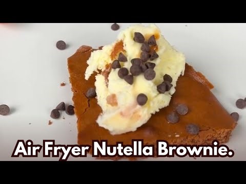 Air Fryer Nutella Brownie.