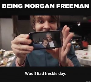 Watch "Morgan Freeman" spend his lunch break on a movie set! | CollegeHumor