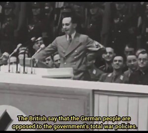 This speech by Nazi leader Joseph Goebbels was so intense that it literally boosted the morale of the Nazi army to its peak.His speech made people go crazy.He was one of the most trusted people close to Adolf Hitler.Just listened to the intensity in his speech.