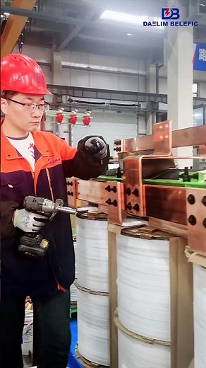 Fixing the Busbars on the Transformer Body — Critical Work in Action!