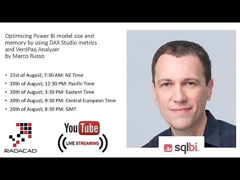Optimizing Power BI model size and memory by using DAX Studio metrics and VertiPaq Analyzer by Marco