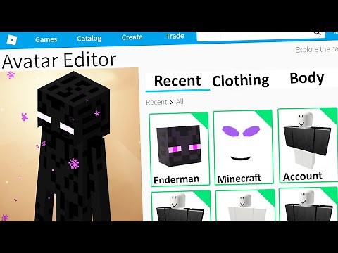 MAKING ENDERMAN a ROBLOX ACCOUNT (Minecraft)