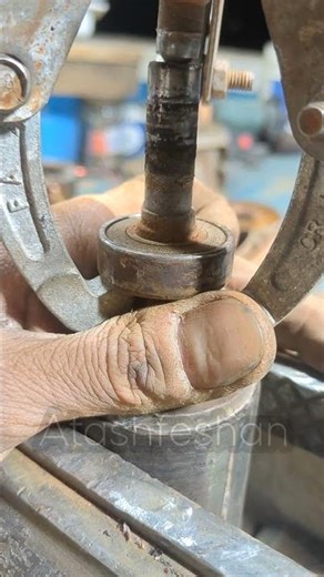 «خارج کردن بلبرینگ با پولی‌کش سه‌شاخ 🔧