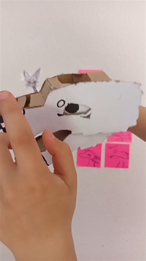 new 300 sub puppet base reveal #pupetdragon #paperdragon #cardboarddragon #basereveal #viral