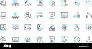 Workstation computer linear icons set. Processor, Graphics, Performance, Multitasking, Speed, Productivity, RAM line vector and concept signs. Storage Stock Vector Image & Art - Alamy