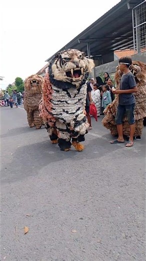 Aksi Salto Macan #macanmacanan #musikdaulmadura #pawai #madura #shorts