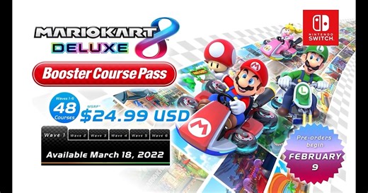 NS Mario Kart 8 Deluxe + Booster Course Pass is available now for the...