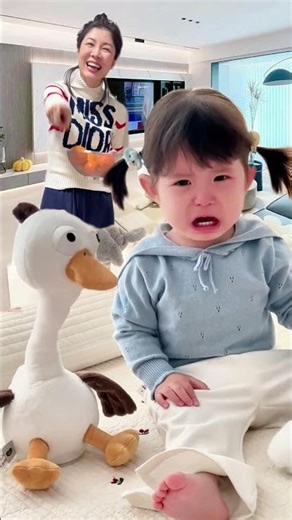 Mom Can't Stop Laughing At Baby's Crying 😂 #parenthumor #shorts #relatable