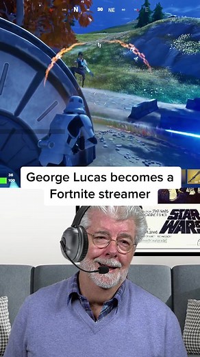 George Lucas becomes a Fortnite live streamer. #starwars #fortnite #georgelucas #fortnitestarwars #gaming #aivoice #fortniteupdate #streamer #starwarstheclonewars #clonewars #clonetrooper #fortniteclips