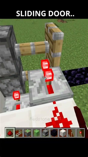 This Sliding Door Is So Satisfying 😮 | Minecraft #mctutorial #minecraftbuilding #minecraftviral