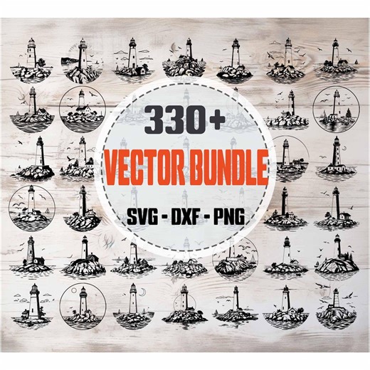 Lighthouse SVG Bundle, Lighthouse Design, Lighthouse Vector, Digital Download Svg, Png, Dxf, Svg Files for Cricut - Etsy